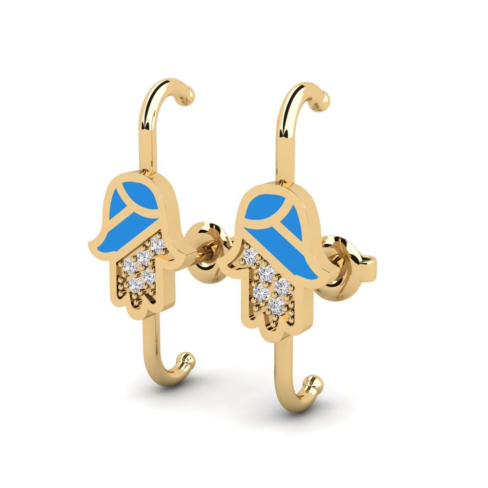14ct Yellow Gold Women's Earring Turtas