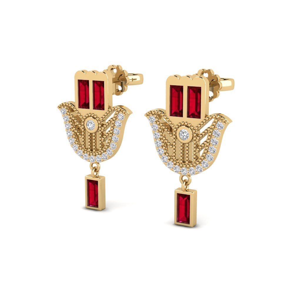 Red Zirconia Women's Earring Uporstva