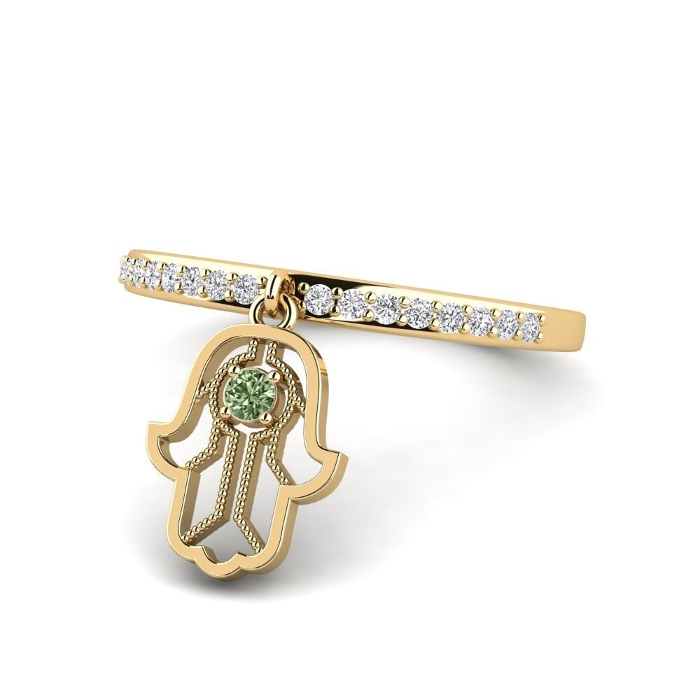 Green Diamond Ring Valsigna