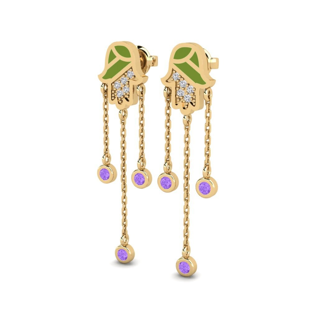 Amethyst Women's Earring Varandus