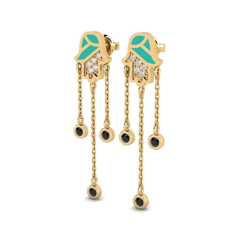 Black Onyx Women's Earring Varandus