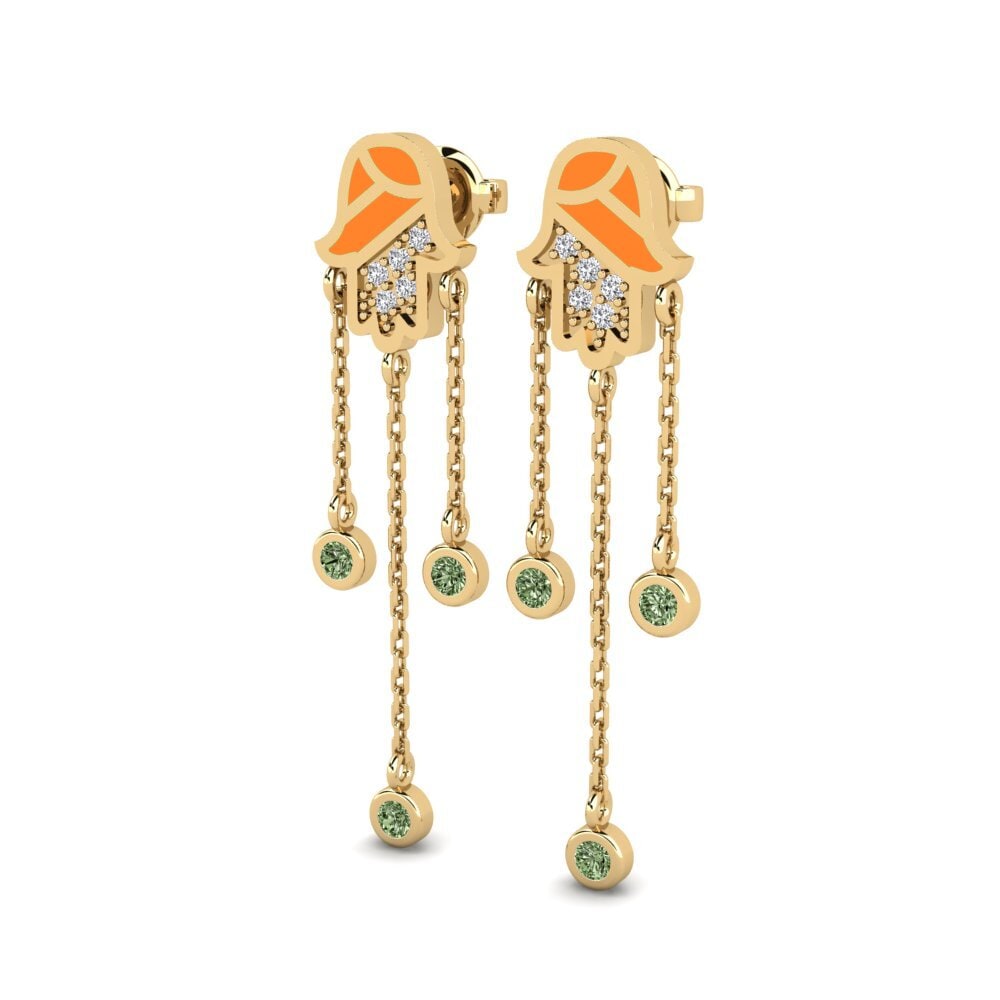 Diamante Verde Orecchino da donna Varandus