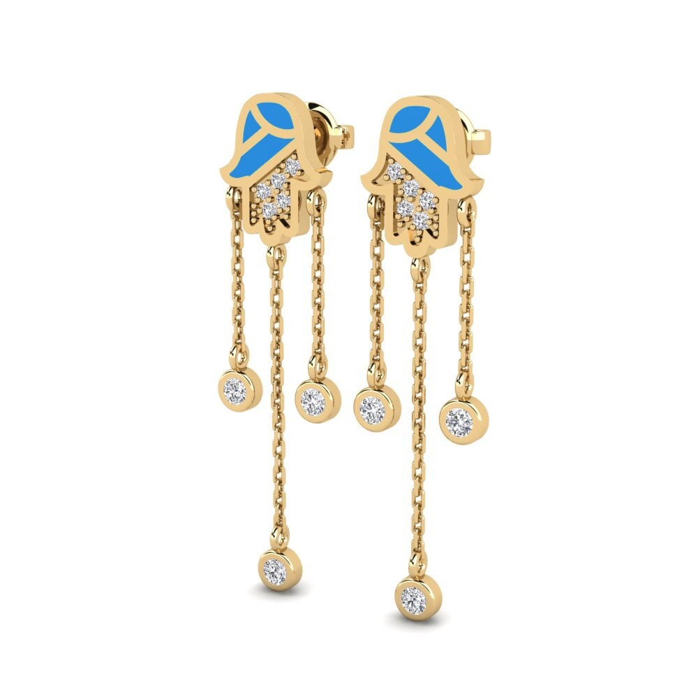 14ct Yellow Gold Women's Earring Varandus