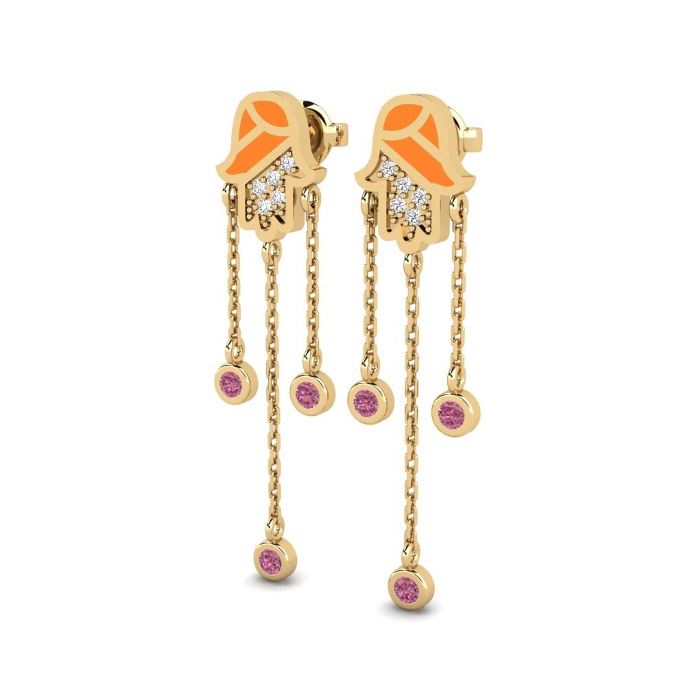 Rhodolite Garnet Women's Earring Varandus
