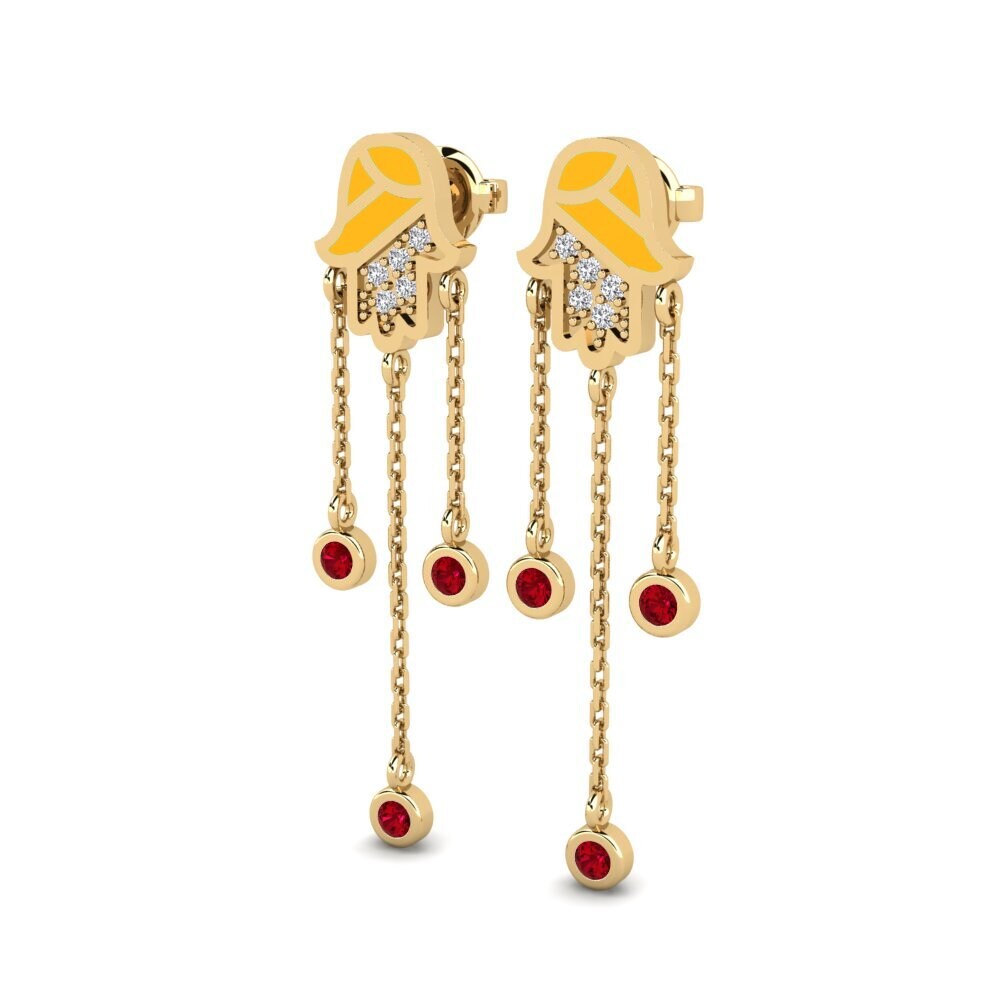 Red Zirconia Women's Earring Varandus