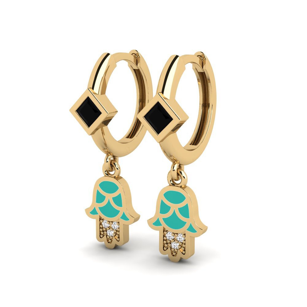 Black Onyx Women's Earring Vlust