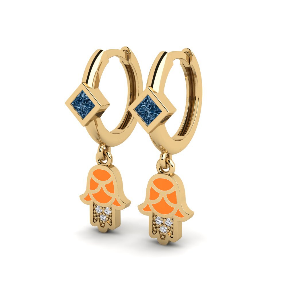 Diamante Azul Pendiente de mujer Vlust
