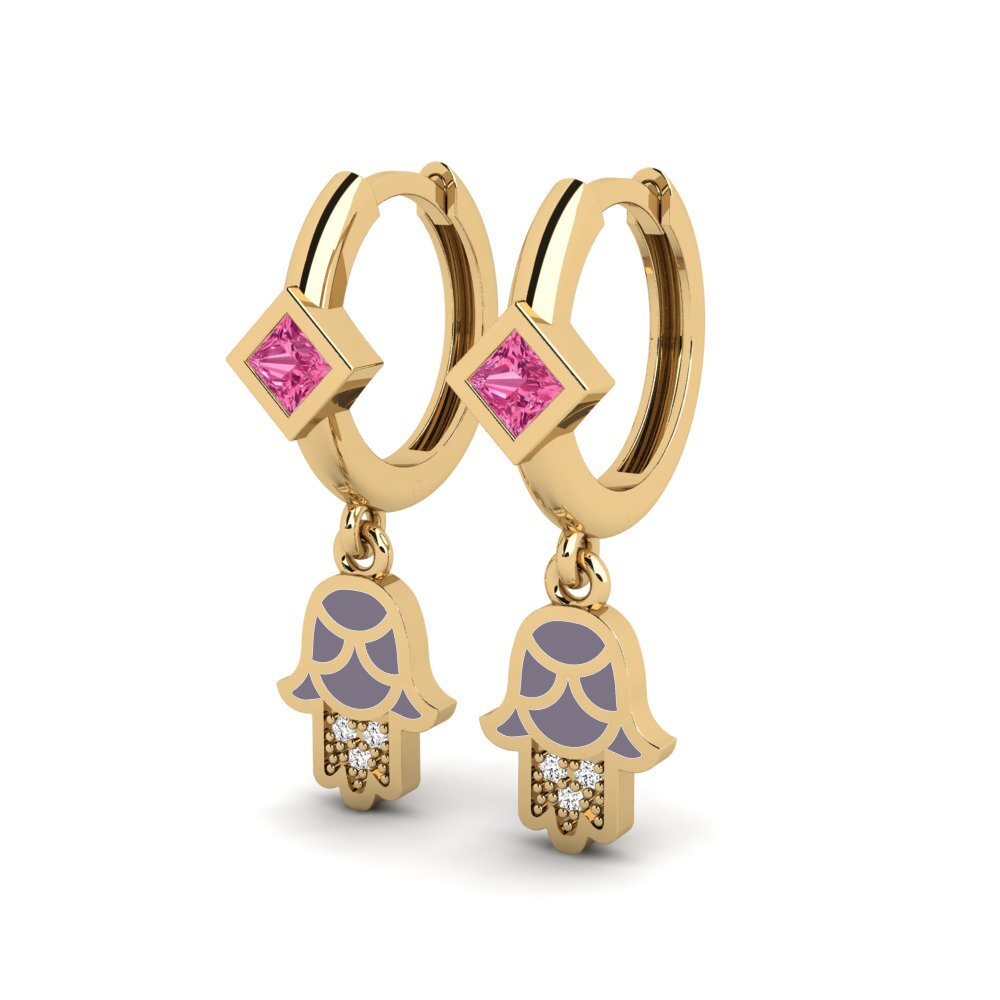 Pink Tourmaline Women's Earring Vlust