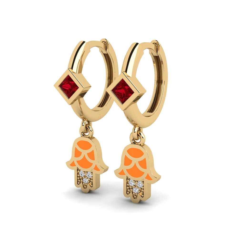 Red Zirconia Women's Earring Vlust