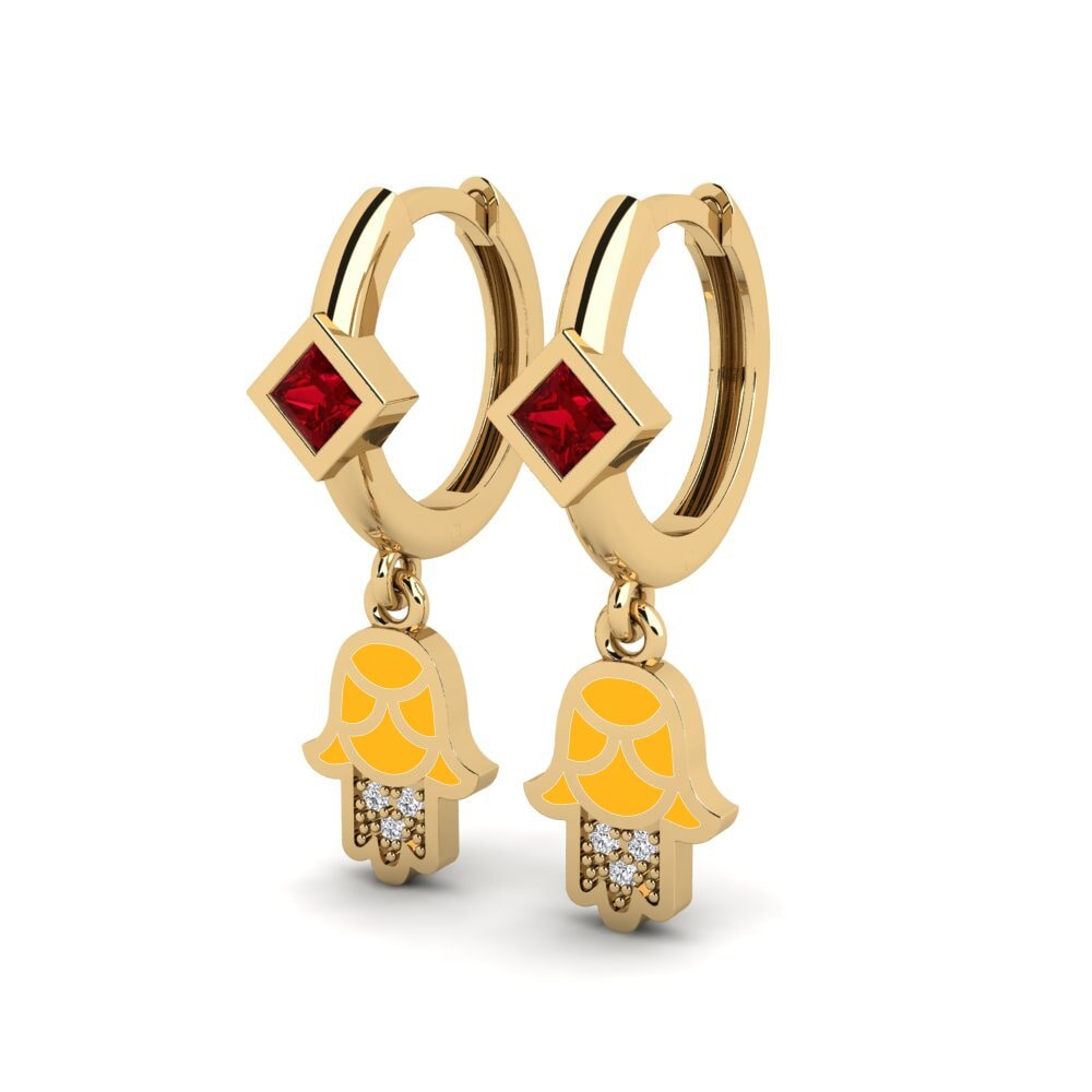 Red Zirconia Women's Earring Vlust