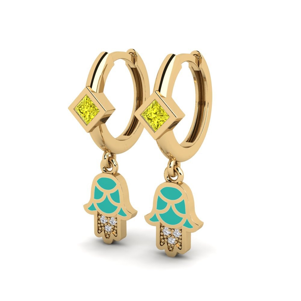 Yellow Diamond Women's Earring Vlust
