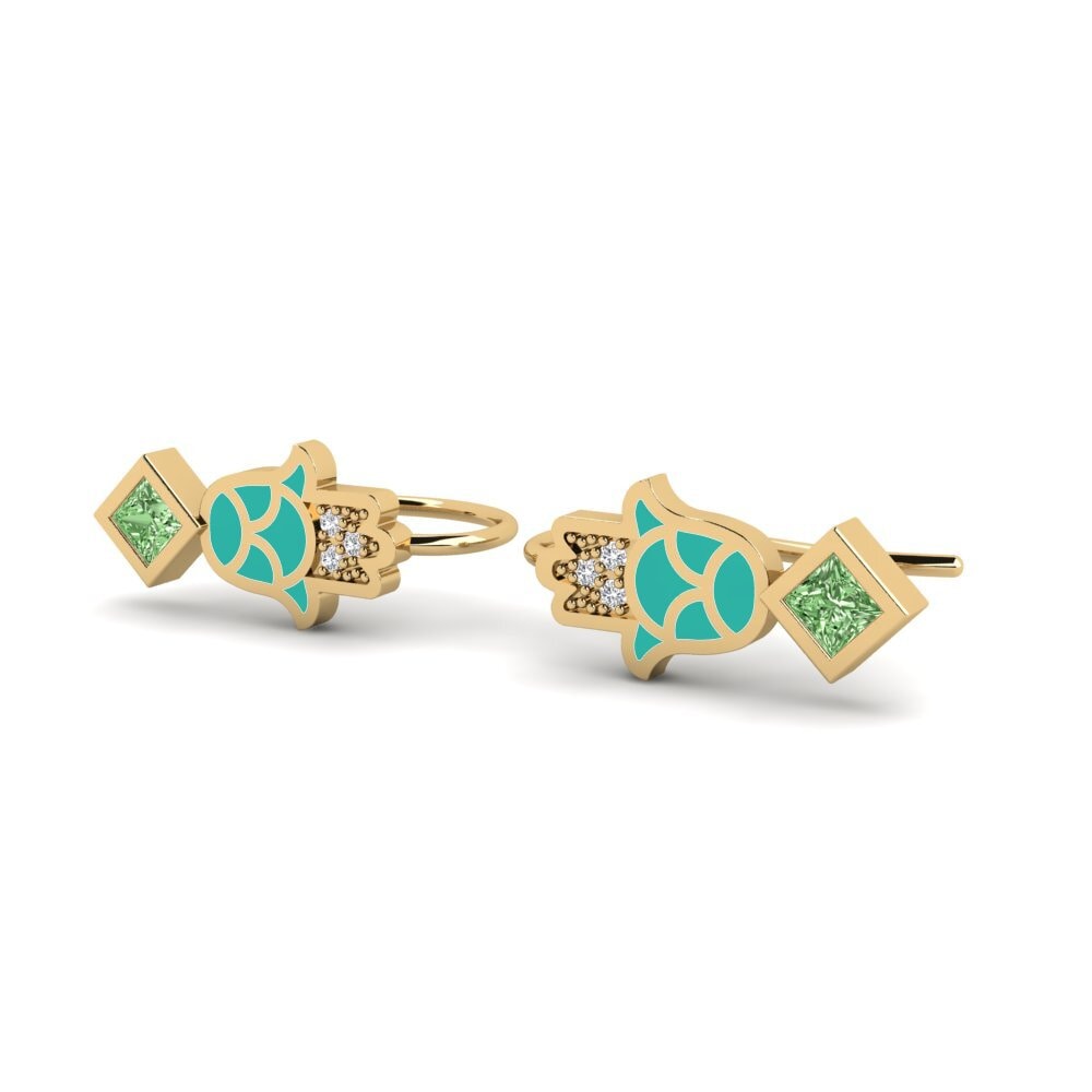 Diamante Verde Pendiente de mujer Waiwai