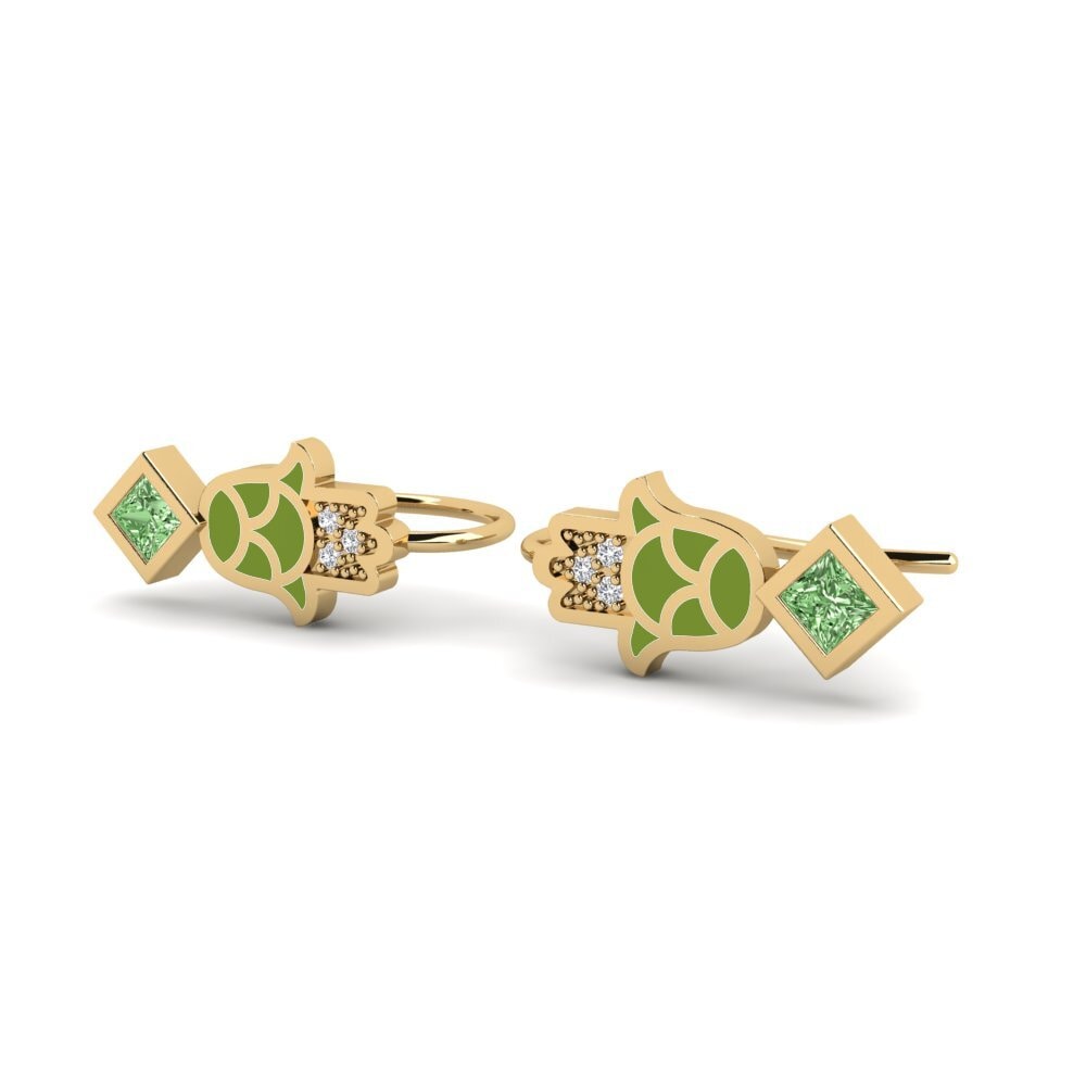 Diamante Verde Pendiente de mujer Waiwai