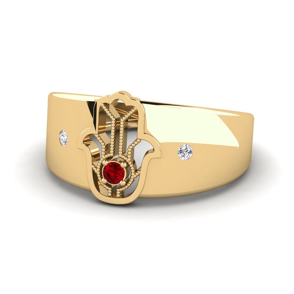 Red Zirconia Ring Zegenen
