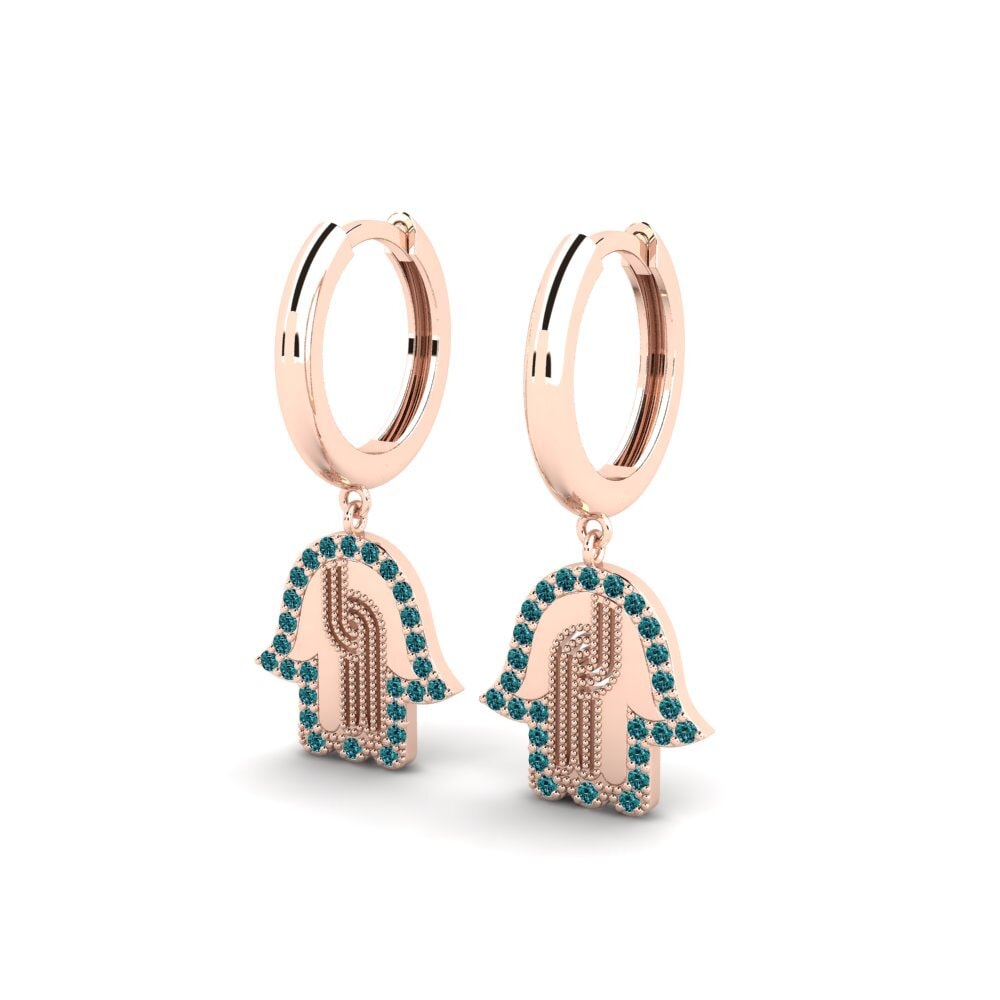 14ct Rose Gold Women's Earring Znaniye
