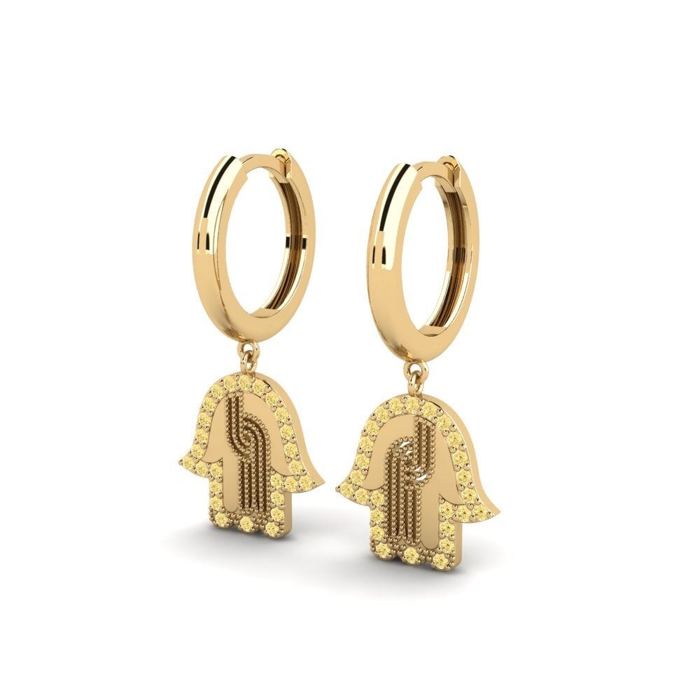 Diamante Giallo Orecchino da donna Znaniye