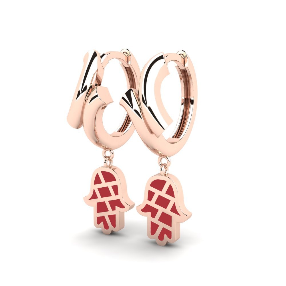 9ct Rose Gold Earring Amandles
