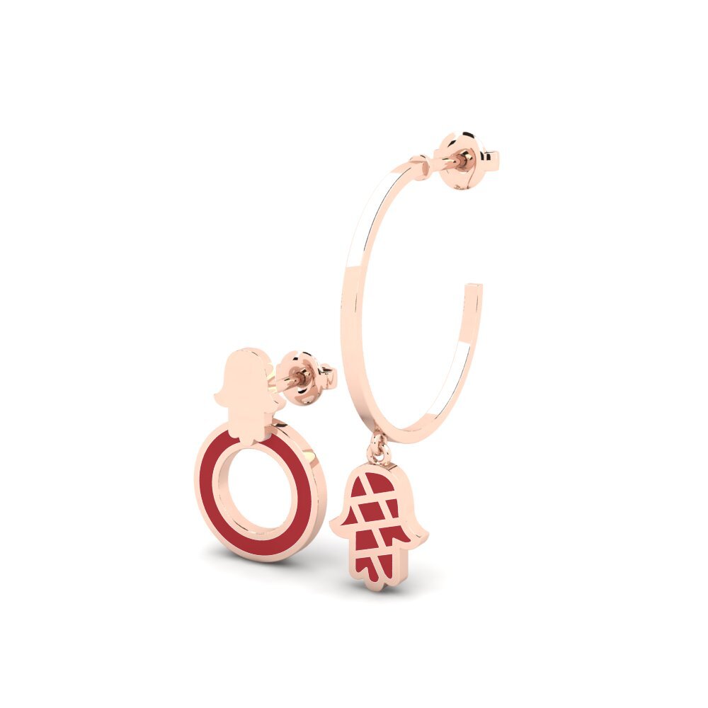 9ct Rose Gold Earring Amoyobera