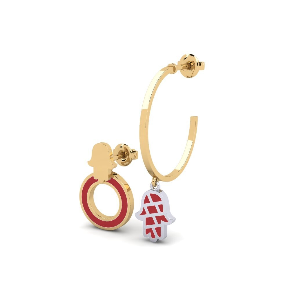 18ct Yellow & White Gold Earring Amoyobera