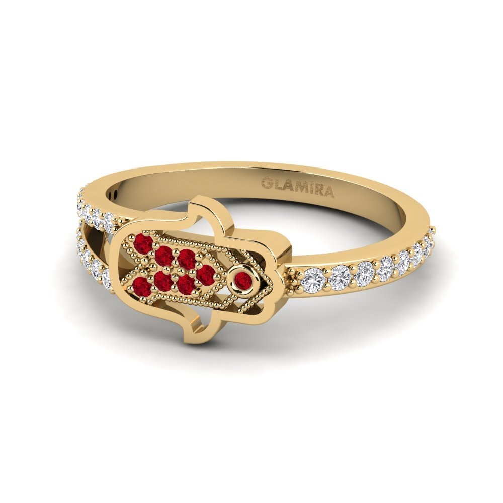 Circonita Roja Anillo Aulelei