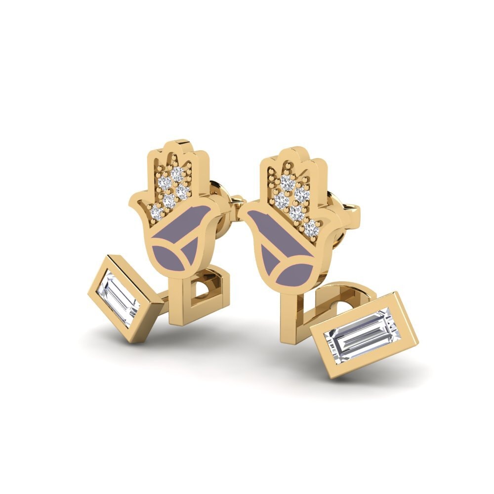 Berlian Anting-anting wanita Beskytte