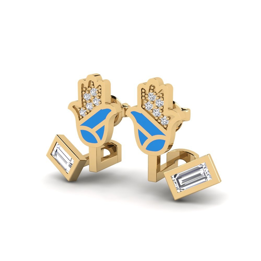 14ct Yellow Gold Women's Earring Beskytte