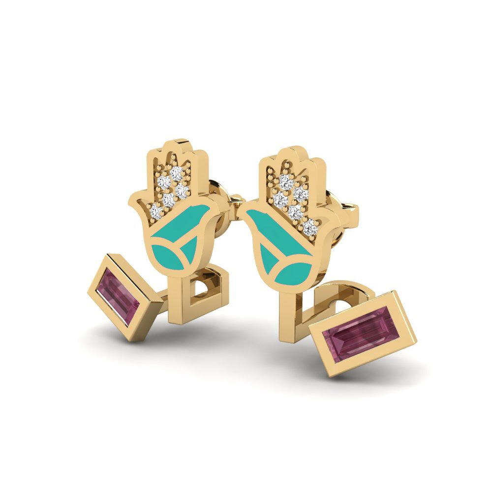 Rhodolite Garnet Women's Earring Beskytte