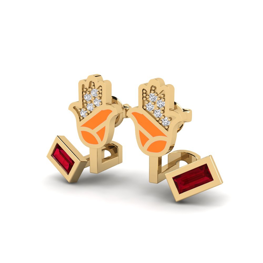 Red Zirconia Women's Earring Beskytte