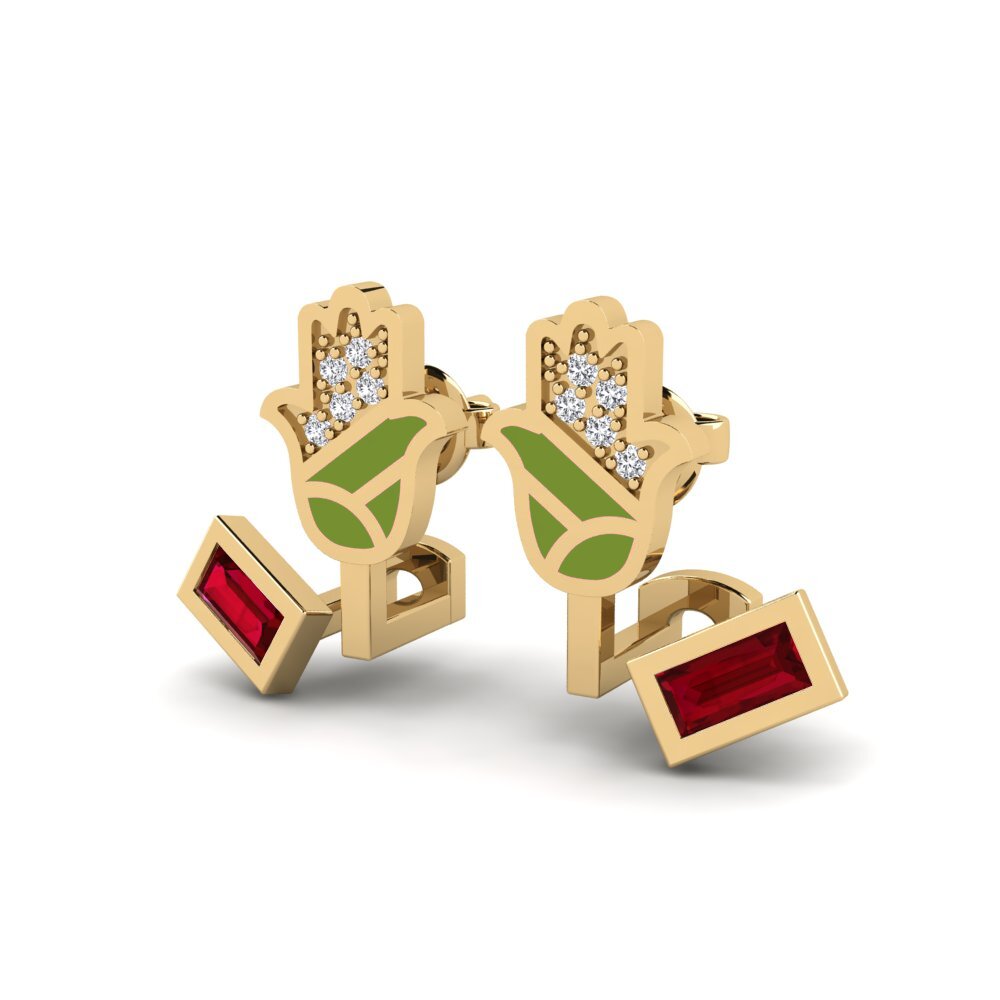 Red Zirconia Women's Earring Beskytte