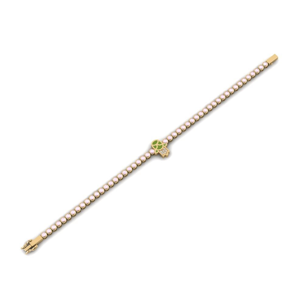Zafiro Rosado Pulsera de Mujer Bizalom