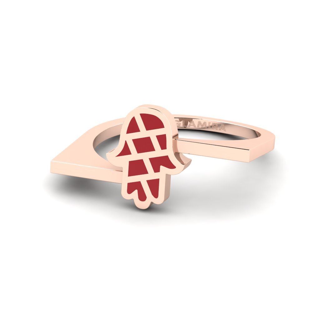 Rotgold 585 Ring Custodire
