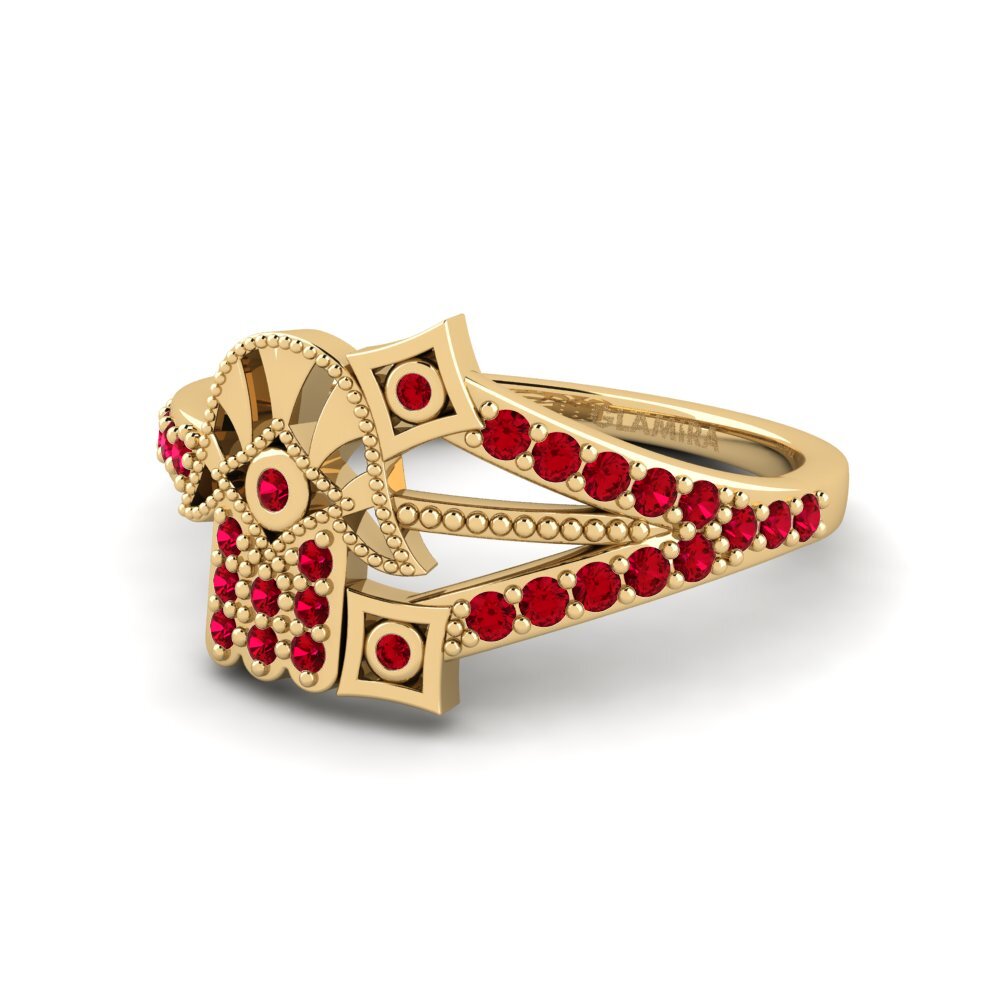 Red Zirconia Ring Excessively