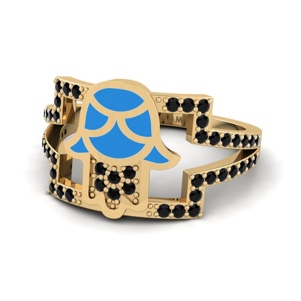 Schwarzer Onyx Ring Fertrouwe