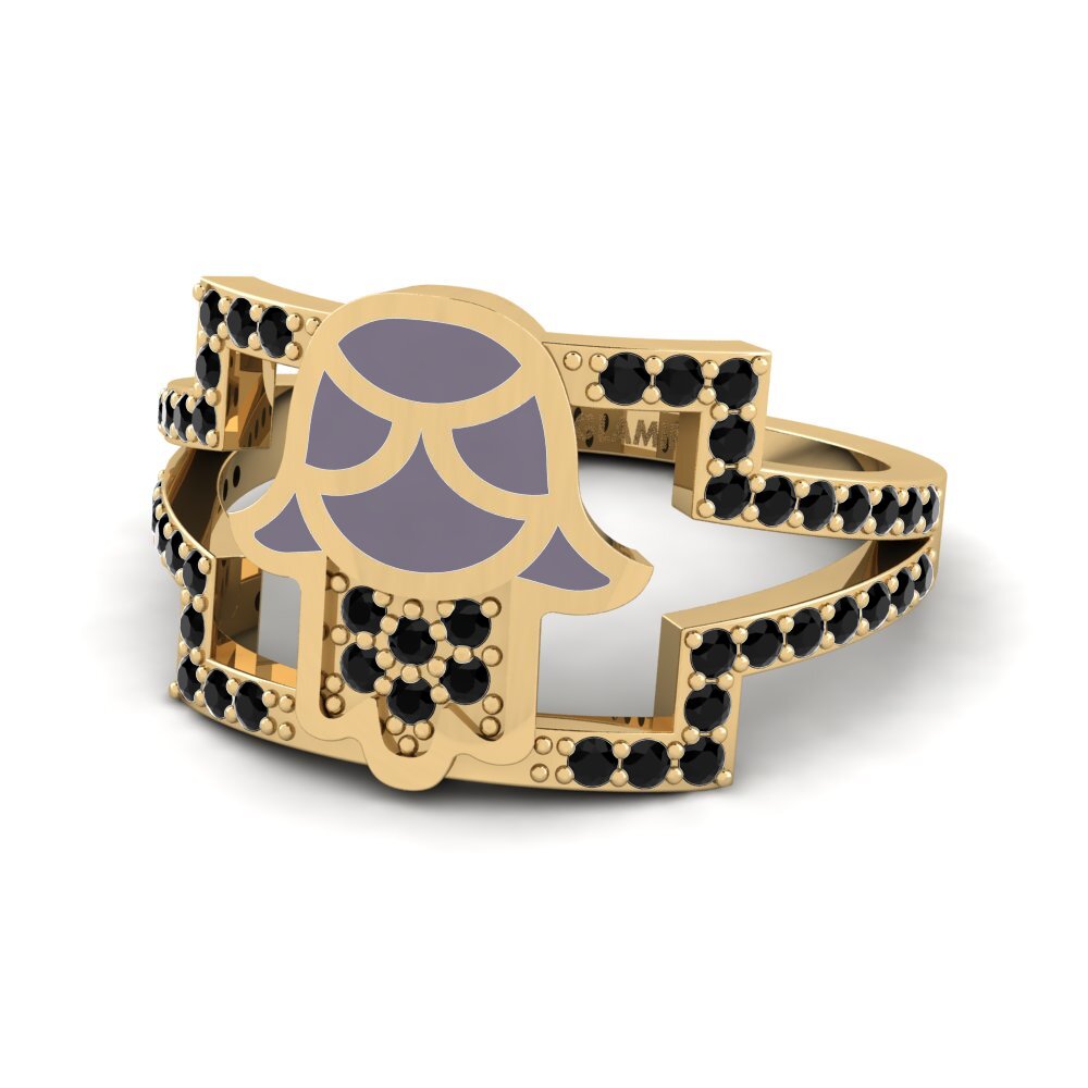 Schwarzer Saphir Ring Fertrouwe
