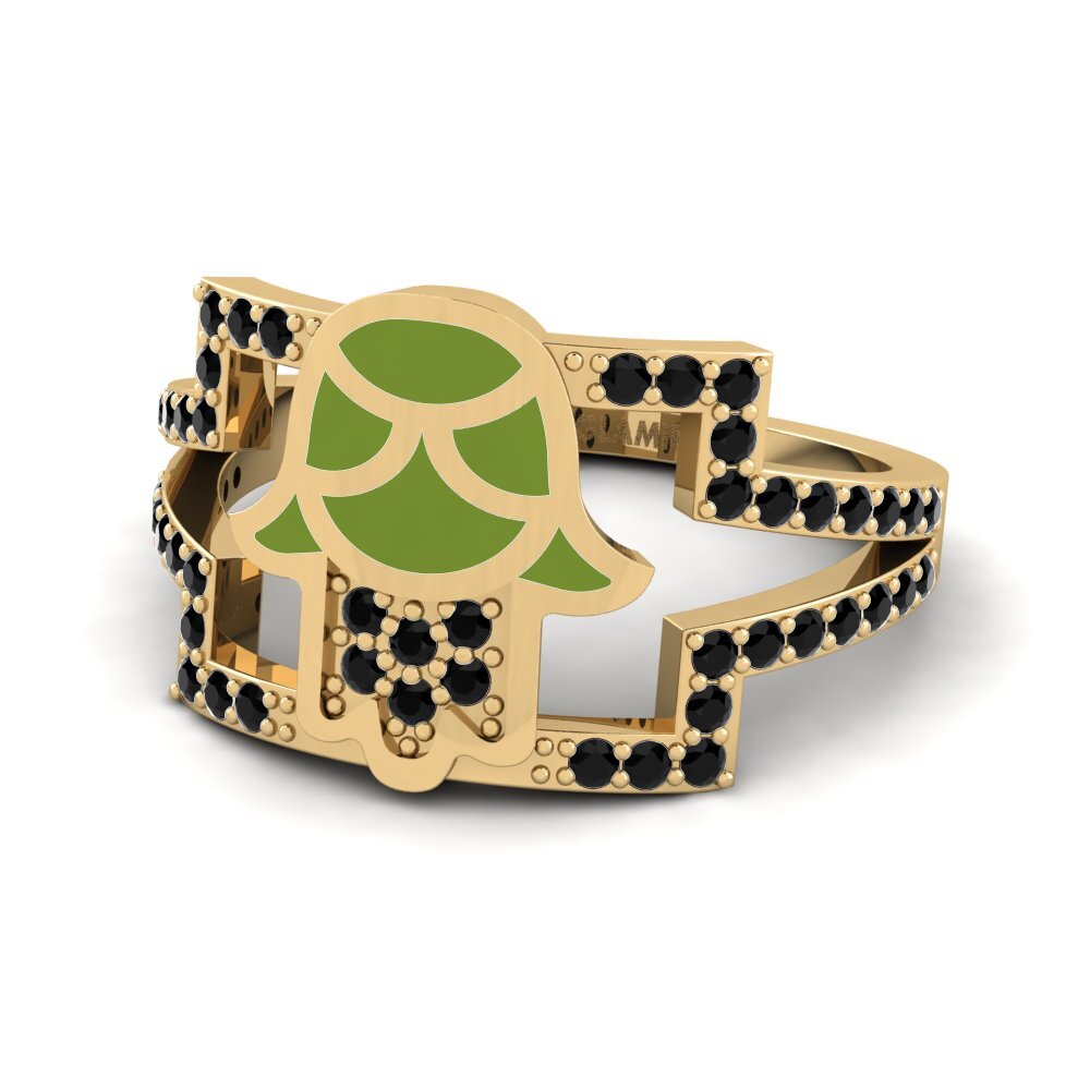 Schwarzer Diamant Ring Fertrouwe
