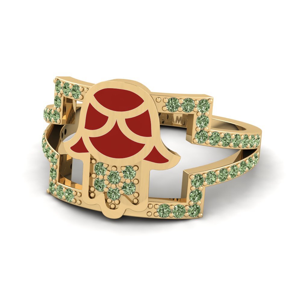 Green Diamond Ring Fertrouwe