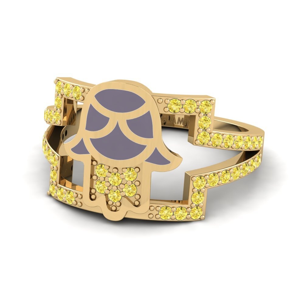 Gelber Saphir Ring Fertrouwe