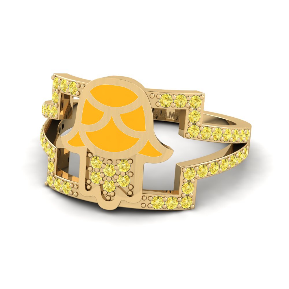 Gelber Saphir Ring Fertrouwe