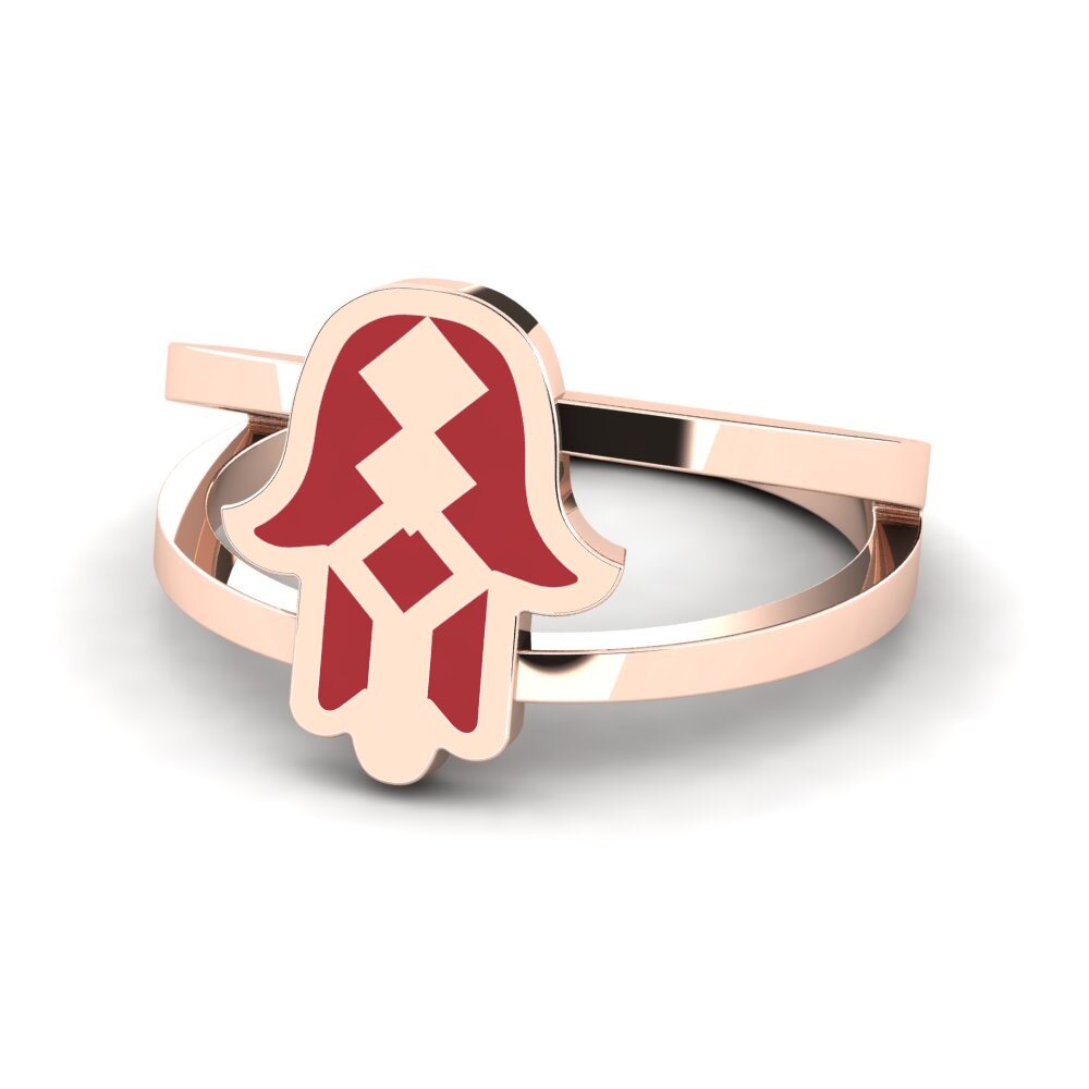 Rotgold 585 Ring Gahum