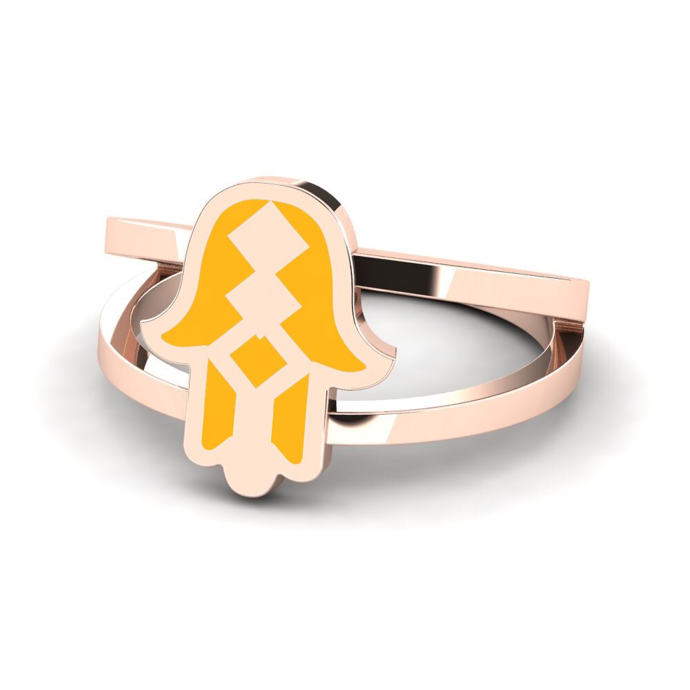 Rotgold 750 Ring Gahum