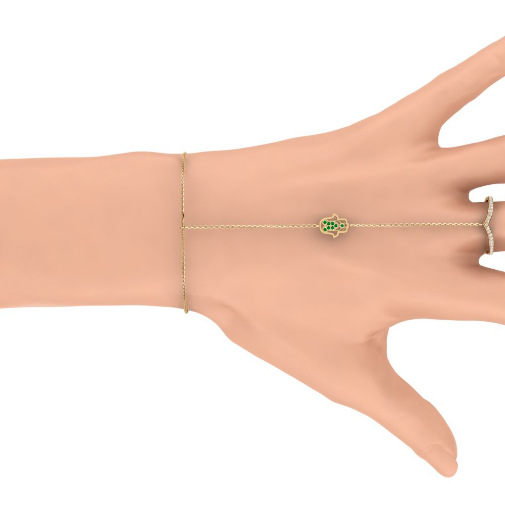 Emerald Finger Bracelet Gukira