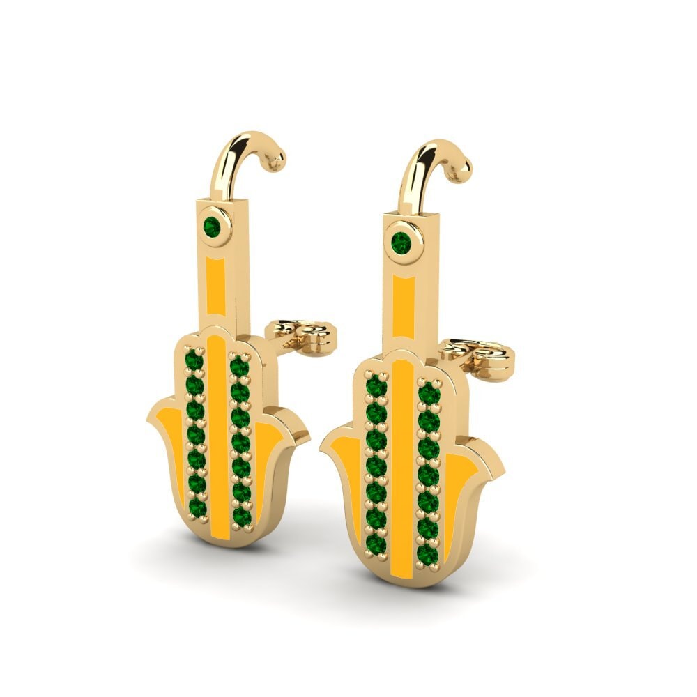 Green Zirconia Women's Earring Herfst