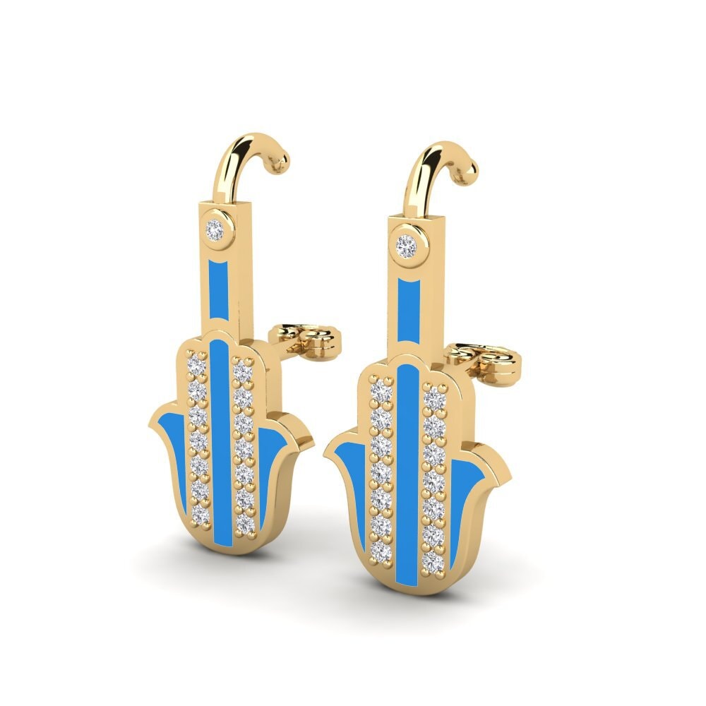 14ct Yellow Gold Women's Earring Herfst