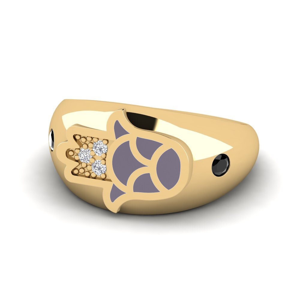 Schwarzer Saphir Pinker Ring Ilaali