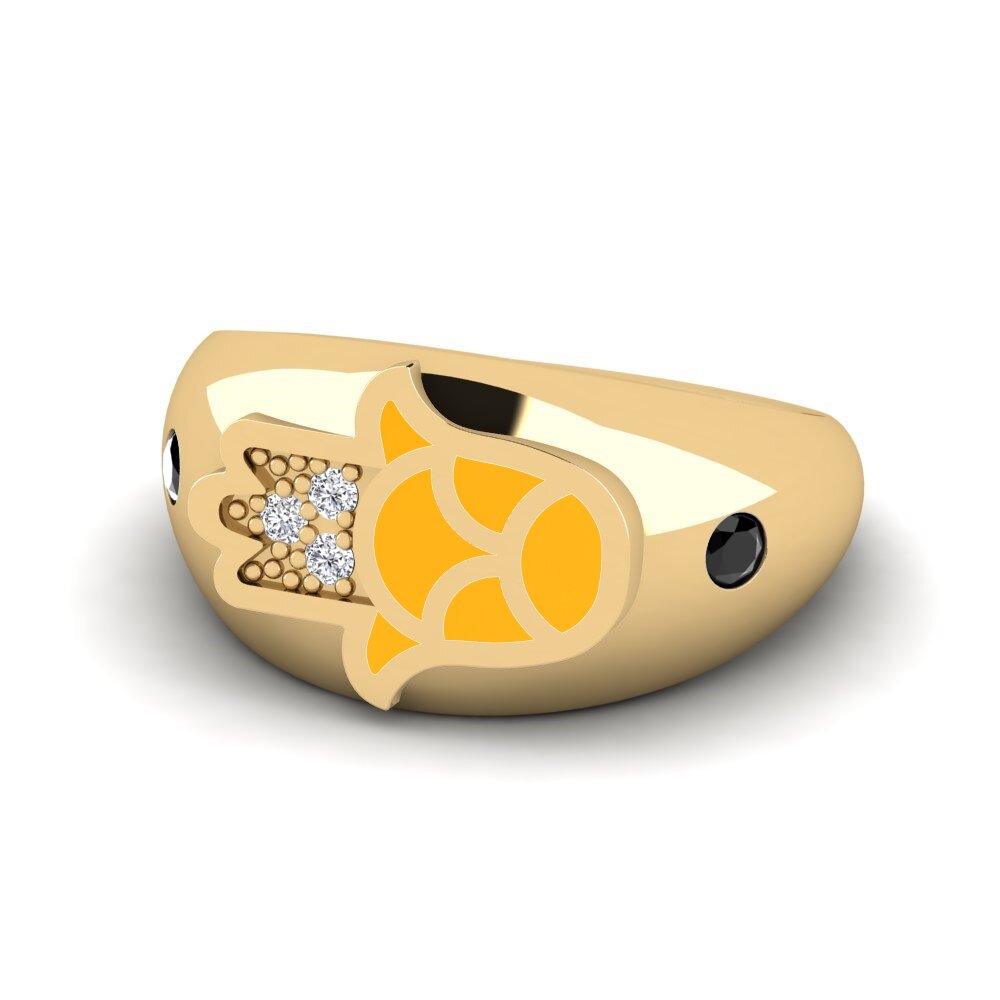 Schwarzer Saphir Pinker Ring Ilaali