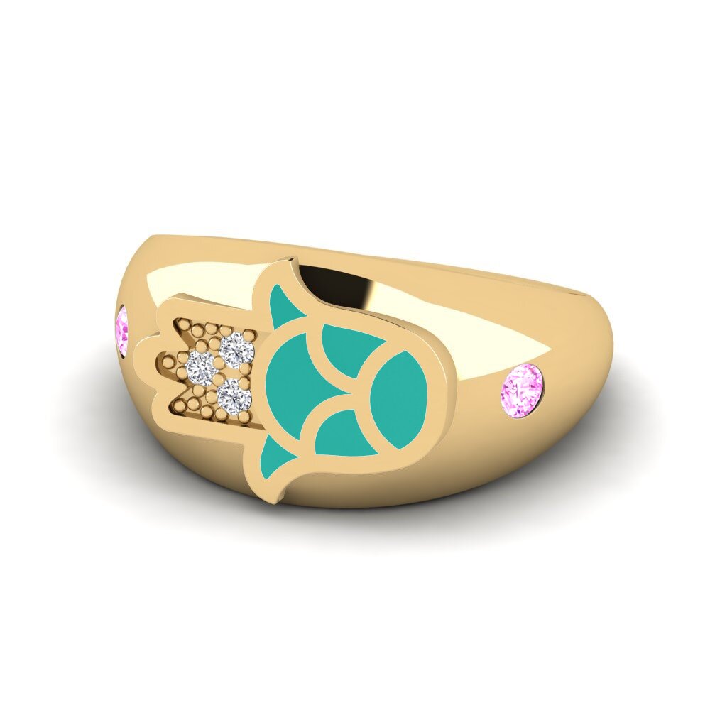 Pink Sapphire Pinky Ring Ilaali