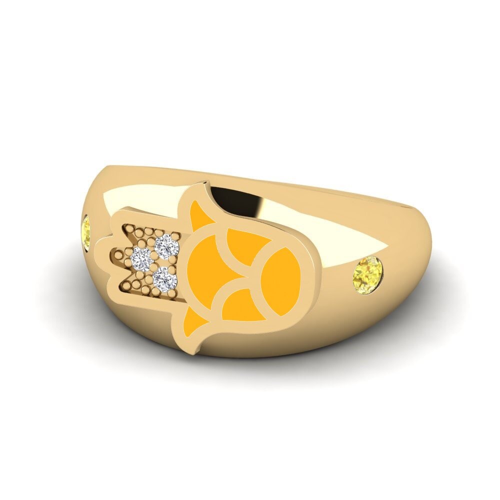 Gelber Saphir Pinker Ring Ilaali