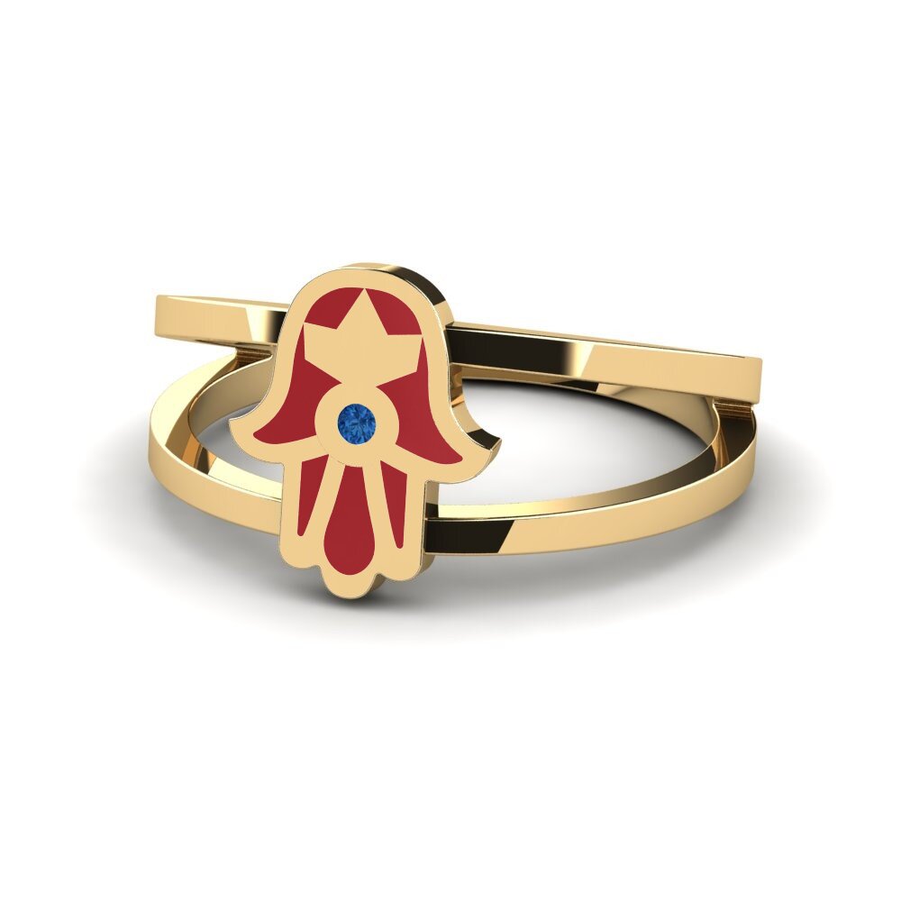 Dunkelblauer Zirkonia Ring Jumbaq