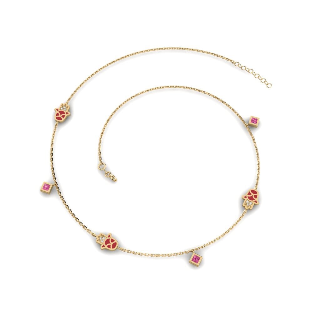 Turmalina rosa Collar de Mujer Kaitsta