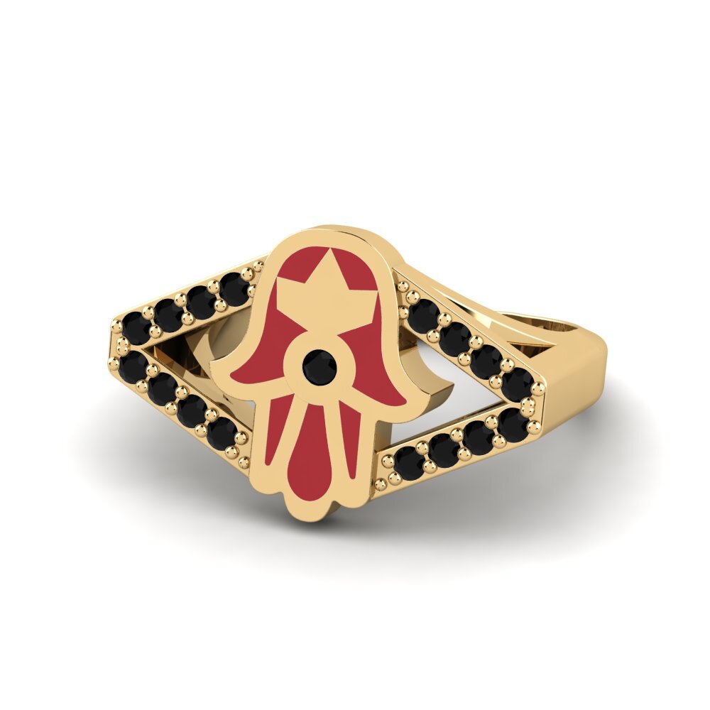 Black Diamond Pinky Ring Kulinda